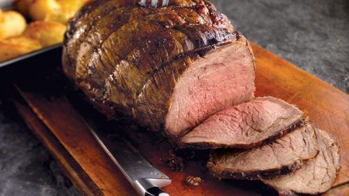 Roast Sirloin of Beef with a Mustard Crust