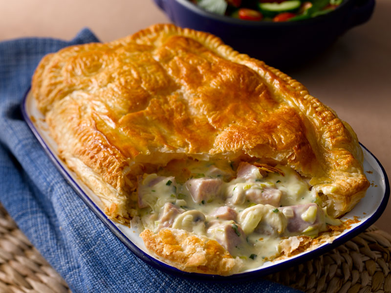 Bacon Leek Mushroom Pie