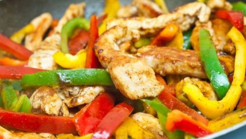 chicken fajitas