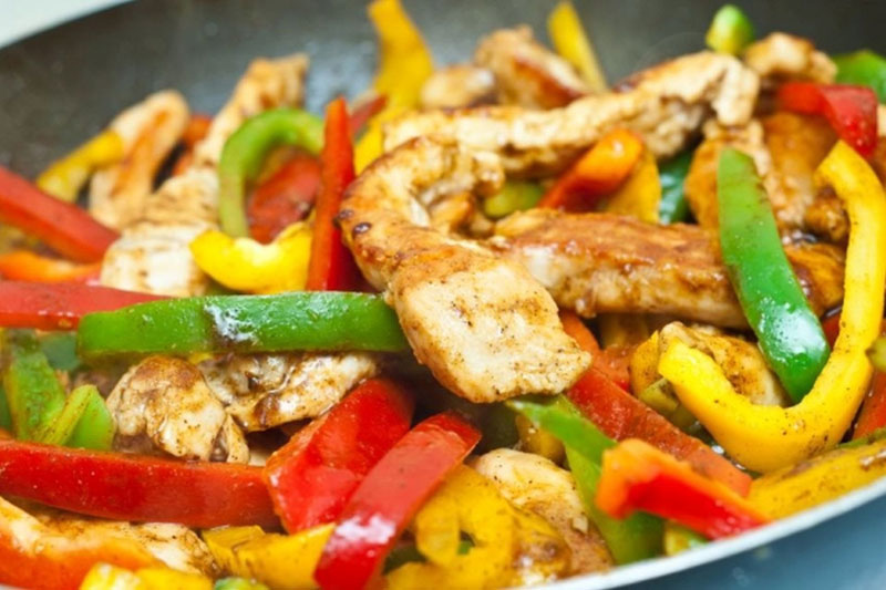 chicken fajitas