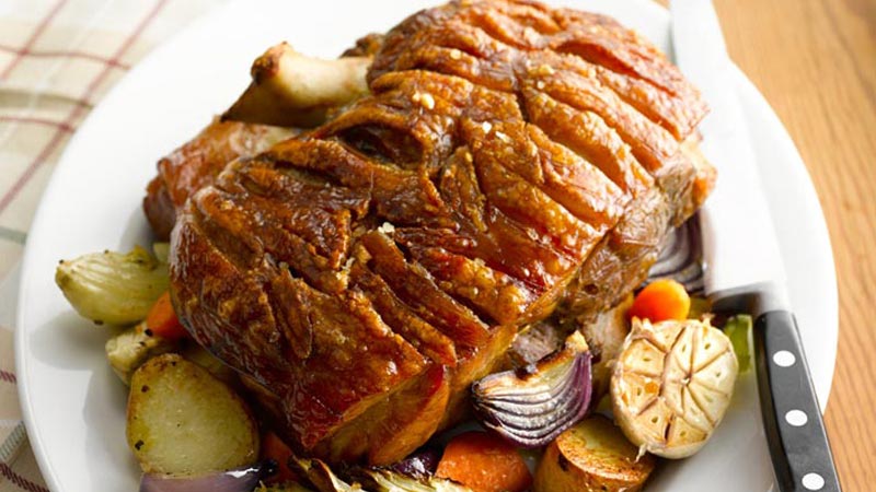 Roast Shoulder of Pork with Crackling